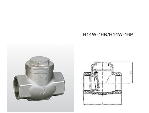 埃美柯不锈钢止回阀结构图